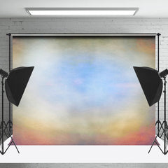 Verschwommener blauer Hintergrund für Porträtfotos