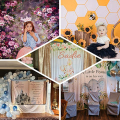 Aperturee - Zerbrochene Tapete Blumen Dekoration Outdoor Hintergrund