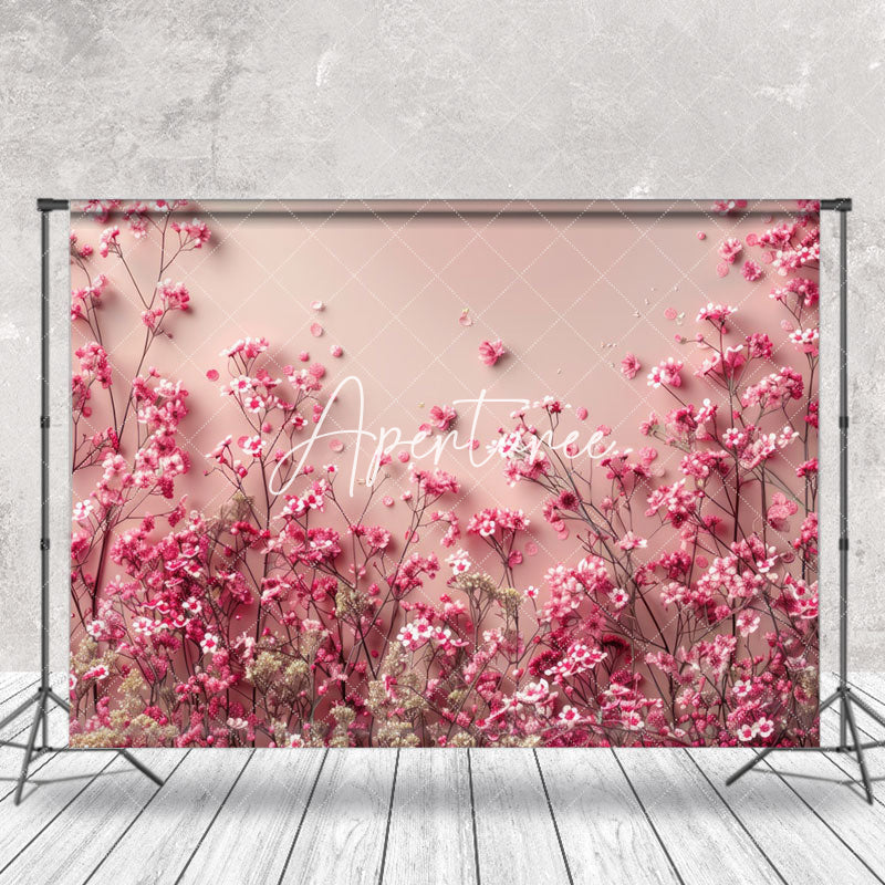 Aperturee - Rosa 3D Blumen Kunsthintergrund für Fotografie