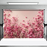 Aperturee - Rosa 3D Blumen Kunsthintergrund für Fotografie