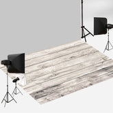 Aperturee - Weiß grauer hölzerner Fotokabinen Bodenhintergrund