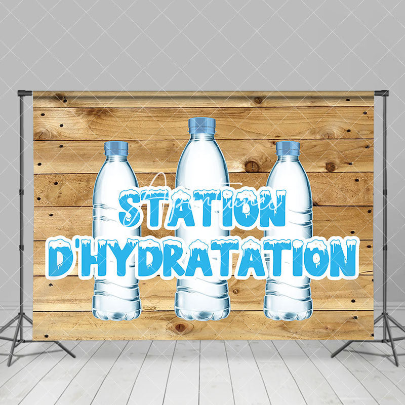 Aperturee - Hölzerne Marathon Station Dhydration Sportkulisse