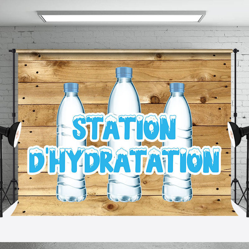 Aperturee - Hölzerne Marathon Station Dhydration Sportkulisse