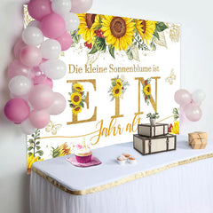 Vermissen Einzigartig Sonnenblume 1 Geburtstag Hintergrund