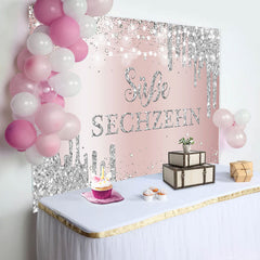 Süß Sechzehn Rose Gold 16 Geburtstag Hintergrund