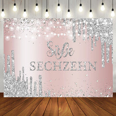 Süß Sechzehn Rose Gold 16 Geburtstag Hintergrund