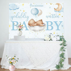 Wir Kann Bärig Warten Tragen Baby Dusche Hintergrund