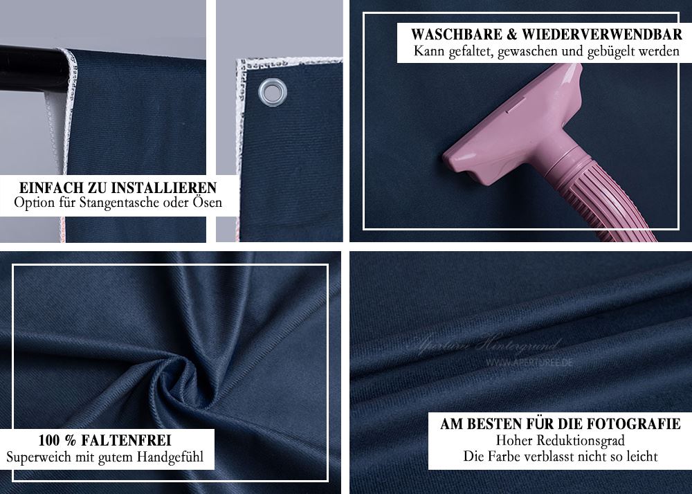 Aperturee – Roter Vorhang Ballon Goldstern Fotohintergrund für Jungen