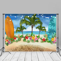 Aperturee - Surfbrett Blumenstrand Hawaii Sand Sommerhintergrund