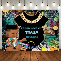 Hüfte Hop Graffiti Wand Baby Dusche Hintergrund