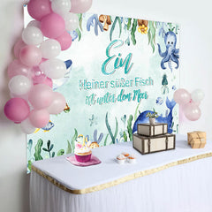 Unterseeisch Hai Seetang 1 Geburtstag Hintergrund