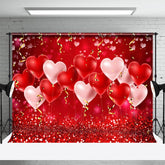 Aperturee - Rot Rosa Herz Ballon Bokeh Valentinstag Hintergrund
