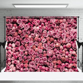 Aperturee - Dichte rosa Blumen Foto Valentinstag Hintergrund