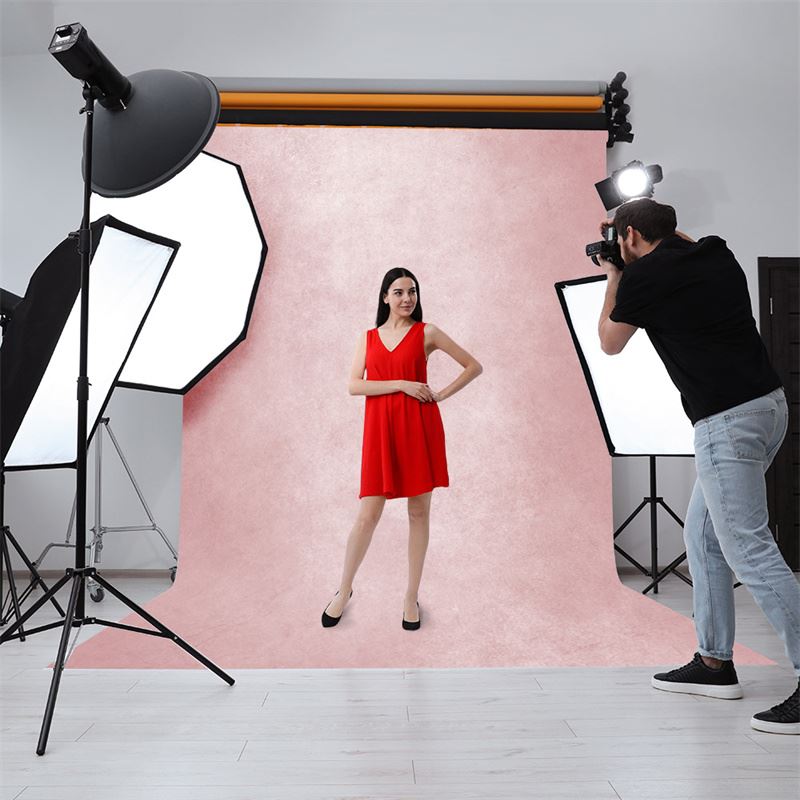 Aperturee - Abstrakter gesprenkelter rosafarbener fotostudio hintergrund
