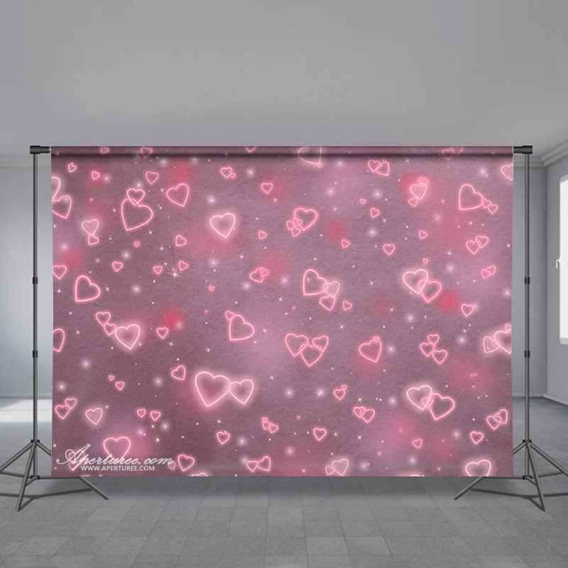 Aperturee - Entzückende süße Herzen glücklicher Valentinstag Hintergrund