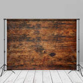 Aperturee - Alter Hintergrund mit brauner Holzstruktur für Fotoautomaten