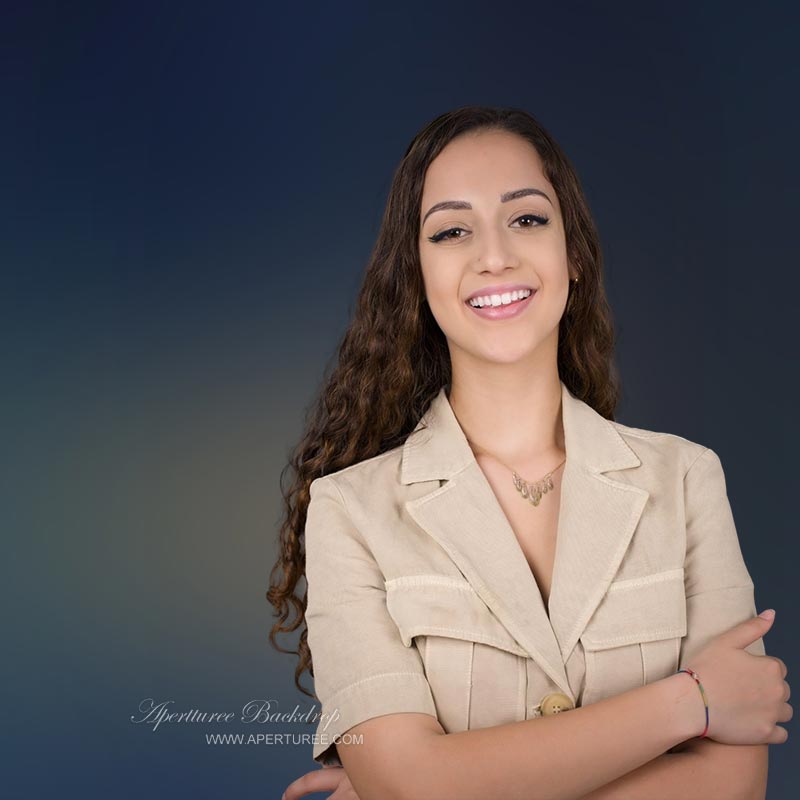 Aperturee - Fotohintergrund Antilles Blue für das Studio
