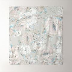 Aperturee - Aquarell Blumen Hellgrau Fine Art Fotohintergrund