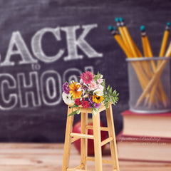 Aperturee - Zurück zur Schule Apfel Bücher Bleistifthalter Hintergründe