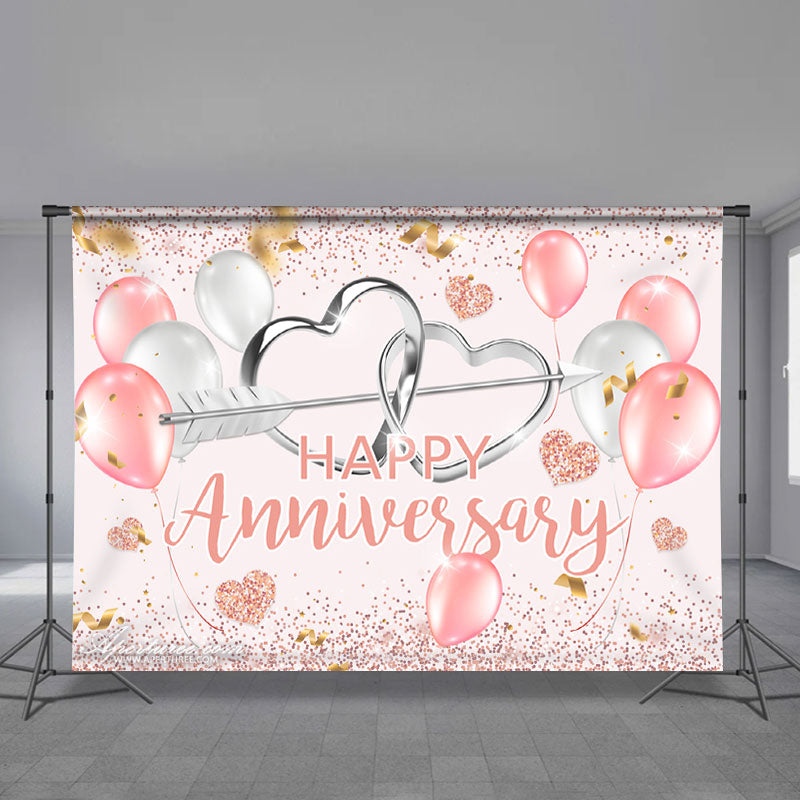 Aperturee - Ballon Herz Jubiläums Valentinstag Hintergrund