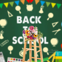 Aperturee - Luftballons Buchfahne Fotohintergrund Zurück zur Schule
