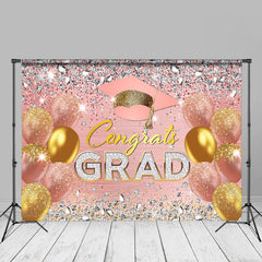 Aperturee - Luftballons Diamant Glitzer Pink Grad Fotografie Hintergrund