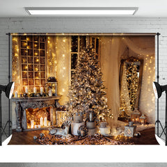 Aperturee - Schöne Weihnachtsbaum Kerzen Hintergrund