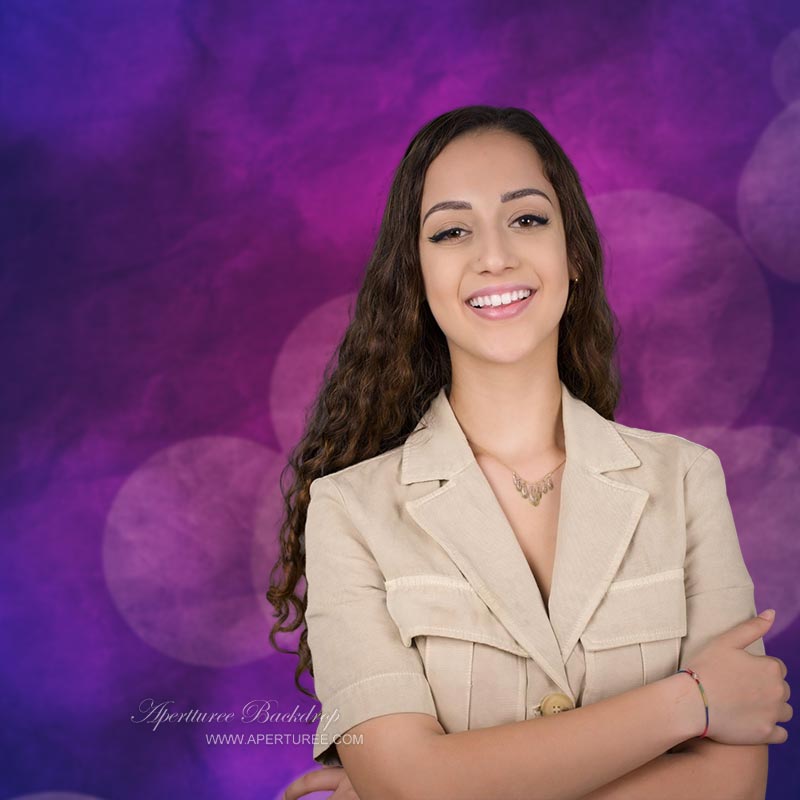 Aperturee - Berry Blast Purple Light Bokeh Photo Booth Hintergrund