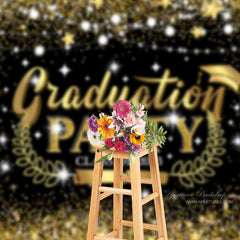 Aperturee - Schwarz goldener Glitzer Abschluss Fotoautomaten Hintergrund