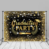 Aperturee - Schwarz goldener Glitzer Abschluss Fotoautomaten Hintergrund