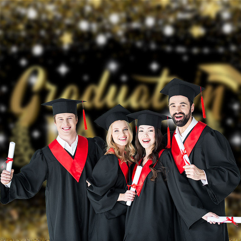 Aperturee - Schwarz goldener Glitzer Abschluss Fotoautomaten Hintergrund