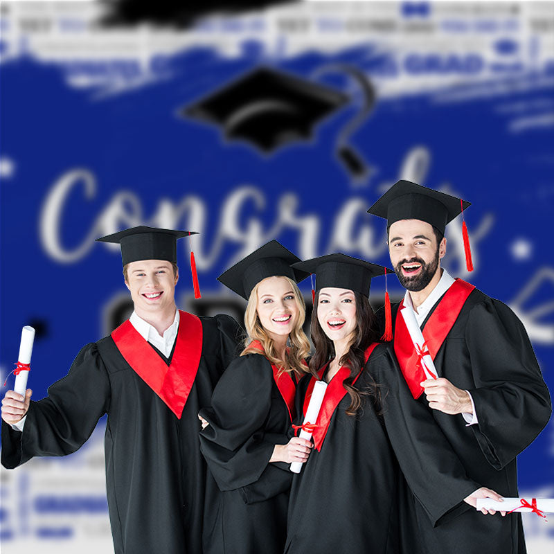 Aperturee - Blaue Pinselsterne Du hast es geschafft Grad Fotoautomaten Hintergrund