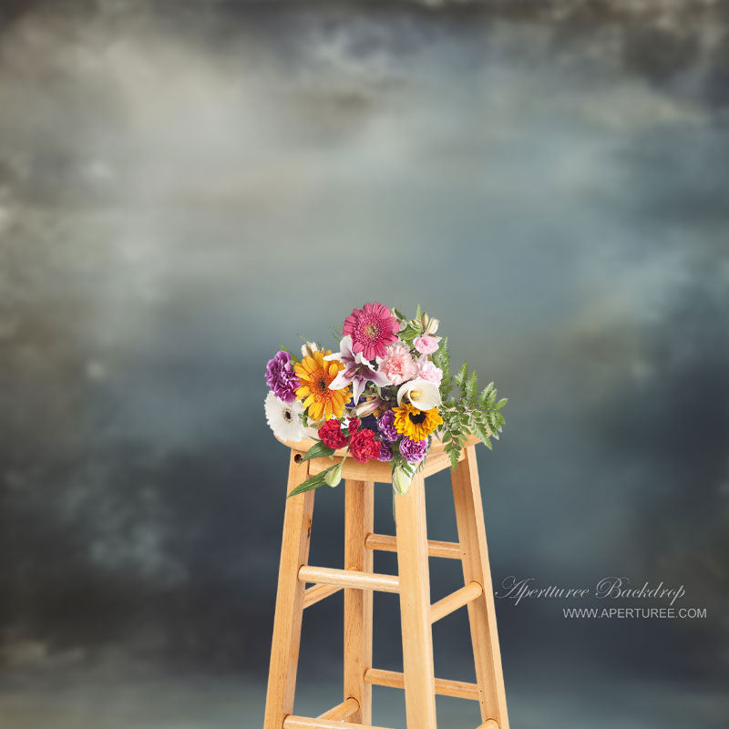 Aperturee - Blauer schicker Old Master Fine Art Fotoshooting Hintergrund