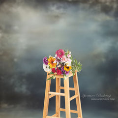 Aperturee - Blauer schicker Old Master Fine Art Fotoshooting Hintergrund