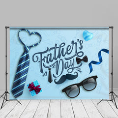 Aperturee - Blaue Krawattenbrille Vatertags Fotografie Hintergrund