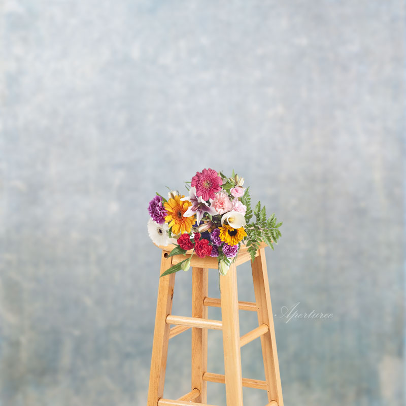 Aperturee - Blaugrauer abstrakter Textur Fotografie Hintergrund