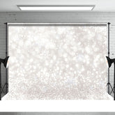 Aperturee - Bokeh Glitzer Schneeflocken Winter Weihnachtshintergrund