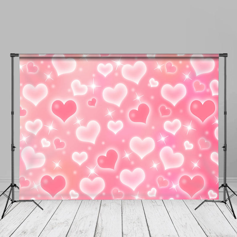 Aperturee - Bokeh rosa Herz Valentinstag Fotografie Hintergrund