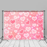 Aperturee - Bokeh rosa Herz Valentinstag Fotografie Hintergrund