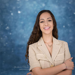 Aperturee - Bokeh Snow Blue Fine Art Portrait Studio Hintergrund