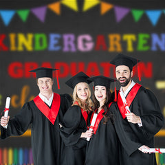 Aperturee - Bücher Sationeries 2023 Kindergarten Grad Fotohintergrund