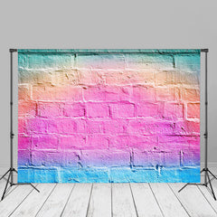 Aperturee - Heller mehrfarbiger Backsteinmauer Fotoshooting Hintergrund