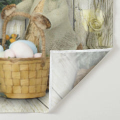 Aperturee - Hase Papagei Holzeier Frohe Ostern Hintergrund