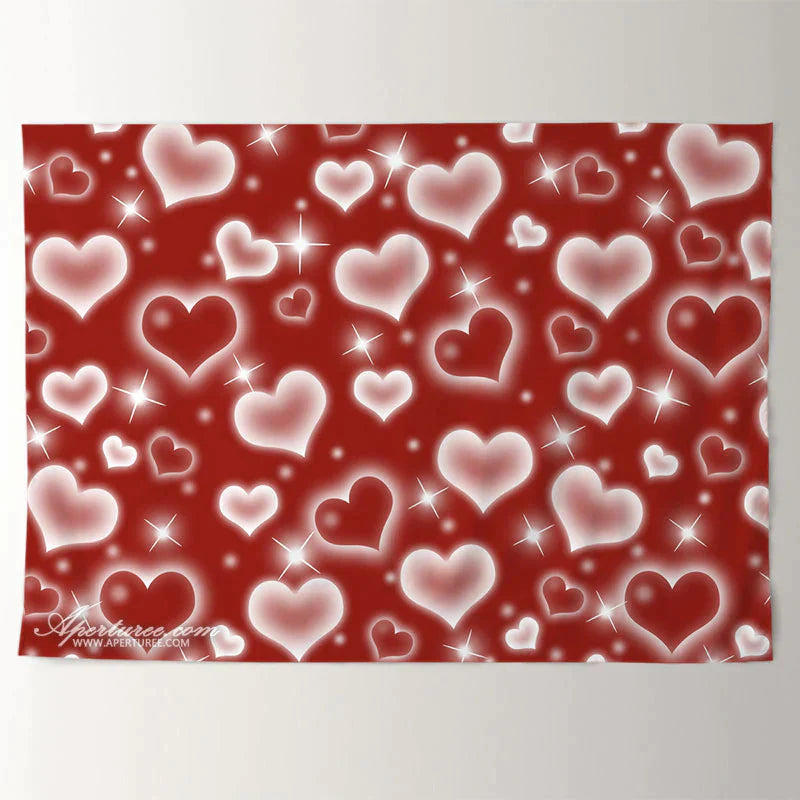 Aperturee - Burgund voller Herz Valentinstag Hintergrund