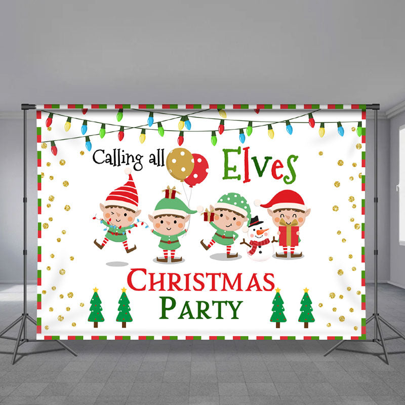 Aperturee - Calling All Elves Kinder Weihnachtsparty Hintergrund