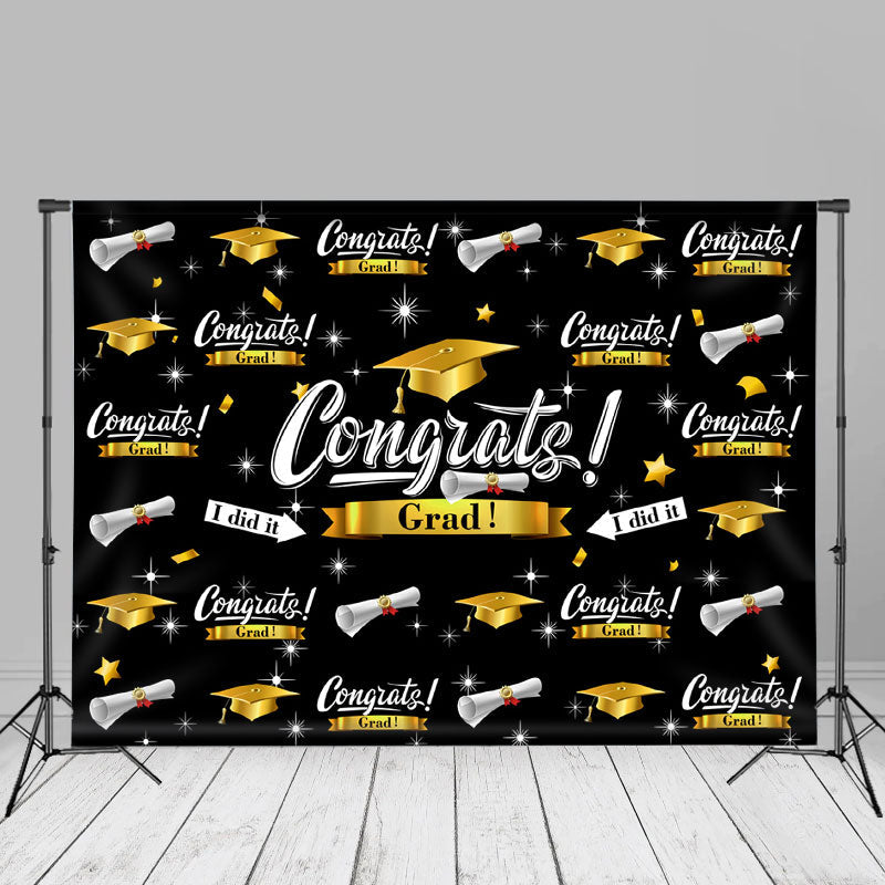 Aperturee - Caps Stars Zertifikate Schwarzer Hintergrund für Fotos