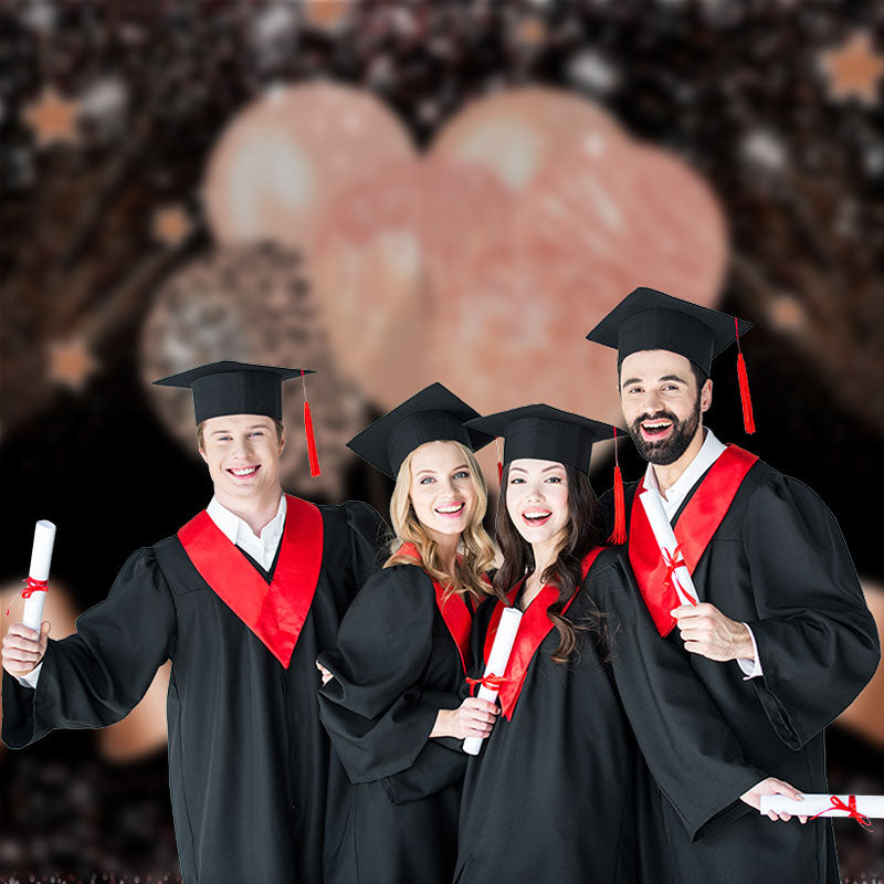 Aperturee - Champagner funkelnde Luftballons Grad Hintergrund für Foto