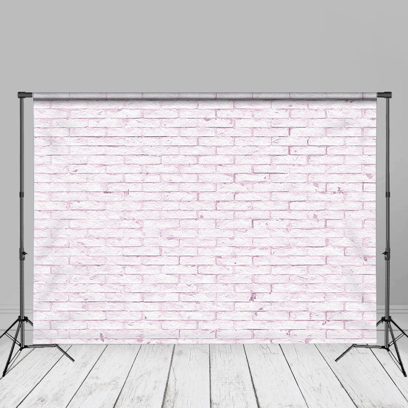 Aperturee – Schicker hellrosa Backsteinmauer Fotohintergrund