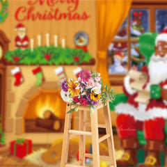 Aperturee - Weihnachtsbaum Weihnachtsmann Foto Hintergrund
