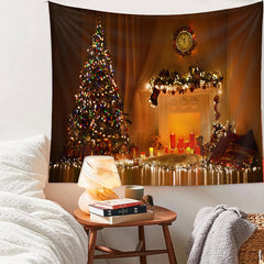 Aperturee - Weihnachtsbaum warmes Licht Kerzen Feiertags Hintergrund